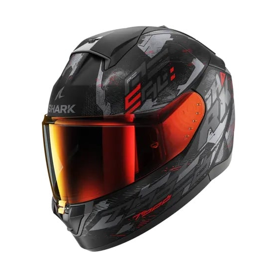 Каска SHARK RIDILL 2 MOLOKAI MATT BLACK/GRAY/RED