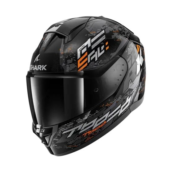 Каска SHARK RIDILL 2 MOLOKAI GLOSS BLACK/GRAY/ORANGE