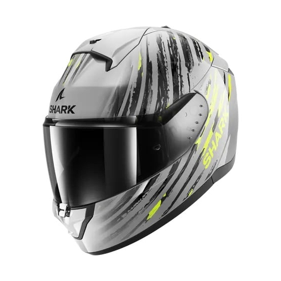 Каска SHARK RIDILL 2 ASSYA GLOSS GREY/BLACK/YELLOW FLUO