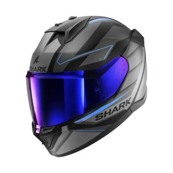 Каска SHARK D-SKWAL 3 SIZLER MATT BLACK/GREY/BLUE