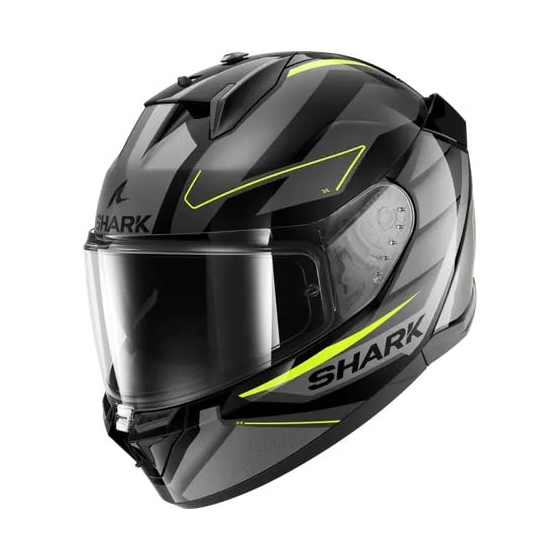 Каска SHARK D-SKWAL 3 SIZLER GLOSS BLACK/GREY/YELLOW FLUO