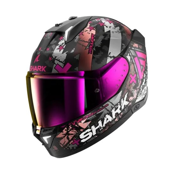 Каска SHARK SKWAL i3 HELLCAT MATT BLACK/WHITE/PINK