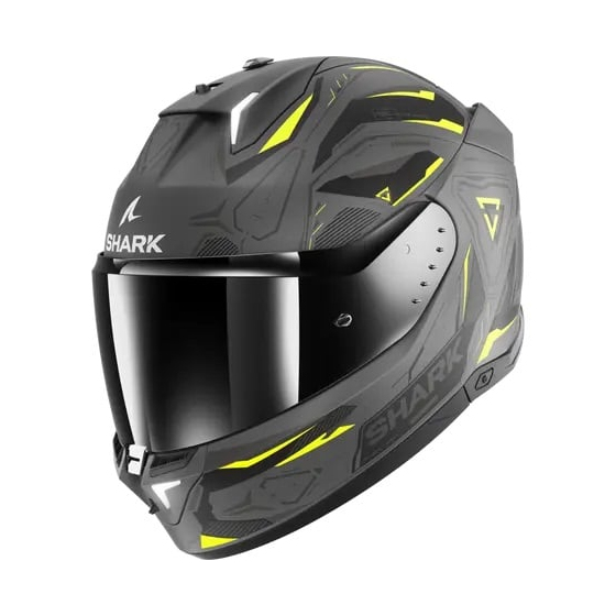 Каска SHARK SKWAL i3 LINIK MATT GREY/FLUO YELLOW