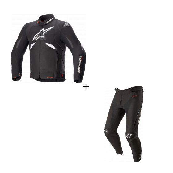 Текстилен екип ALPINESTARS T-SPR BLACK/WHT