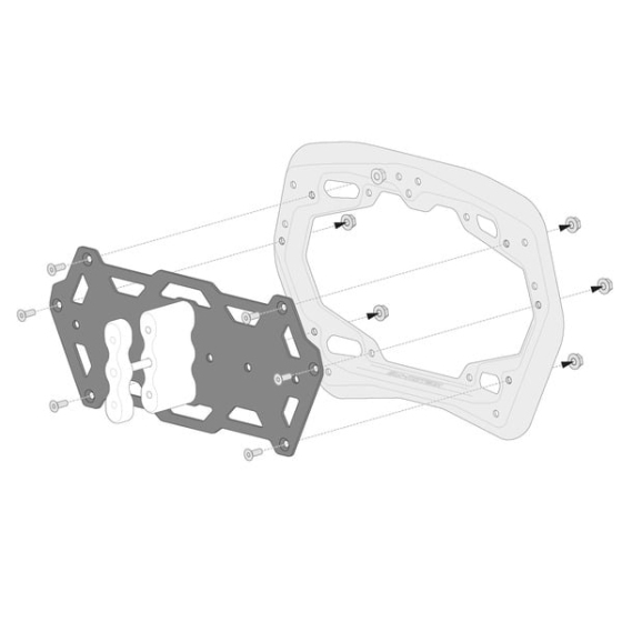 Монтажен комплект за куфари SW-MOTECH SIDE CARRIER ADP KIT PRO 1