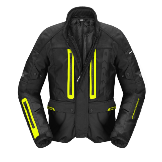 Текстилно мото яке SPIDI TRAVELER 3 EVO BLACK/YELLOW FLUO