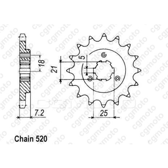Комплект верига и пиньони REGINA SUZUKI DR650R/RS 90-95