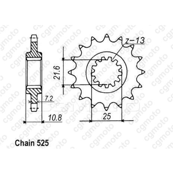 Комплект верига и пиньони REGINA YAMAHA TDM850 96-98