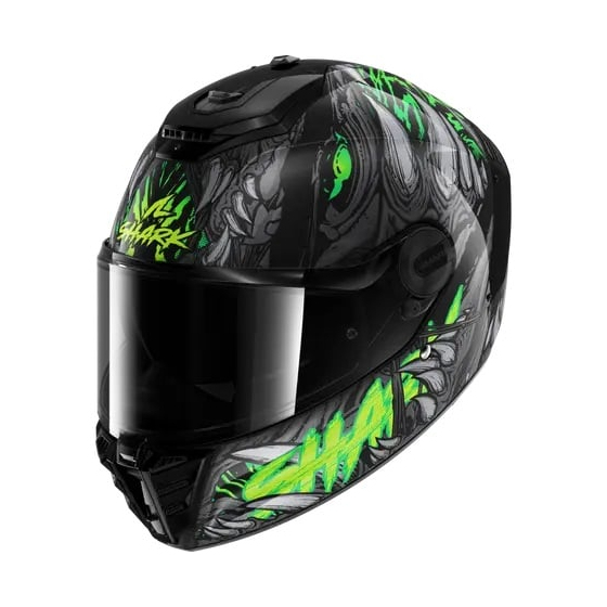 Каска SHARK SPARTAN RS SHAYTAN BLACK/GREEN