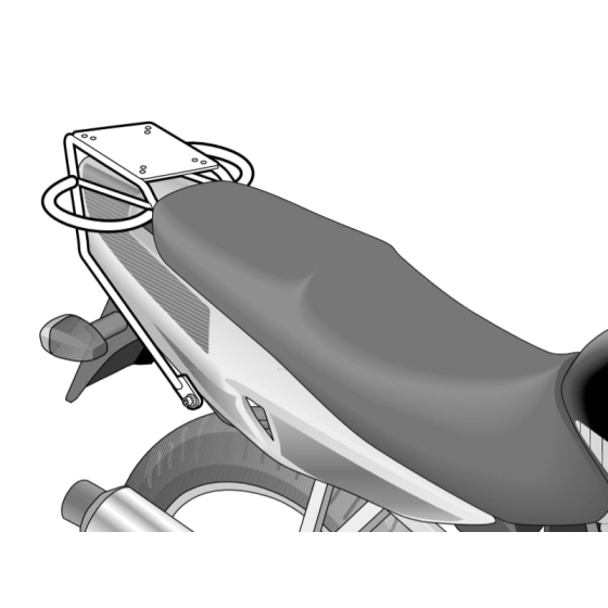 Монтажен комплект за куфари SHAD TOP MASTER SUZUKI GS 500 01 '10