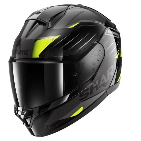 Каска SHARK RIDILL 2 BERSEK BLACK/GREY/YELLOW FLUO