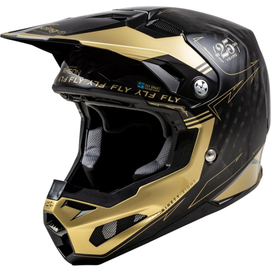 Мотокрос каска FLY RACING Formula Smart Carbon Legacy-Black/Gold