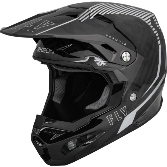 Мотокрос каска FLY RACING Formula Carbon Tracer Helmet - Silver/Black