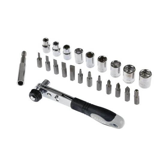 Тресчотка с накрайници LAMPA комплект 23 бр