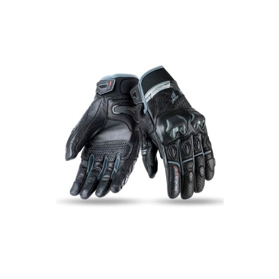 Кожени ръкавици 70 DEGREES SUMMER NAKED BLACK/GREY