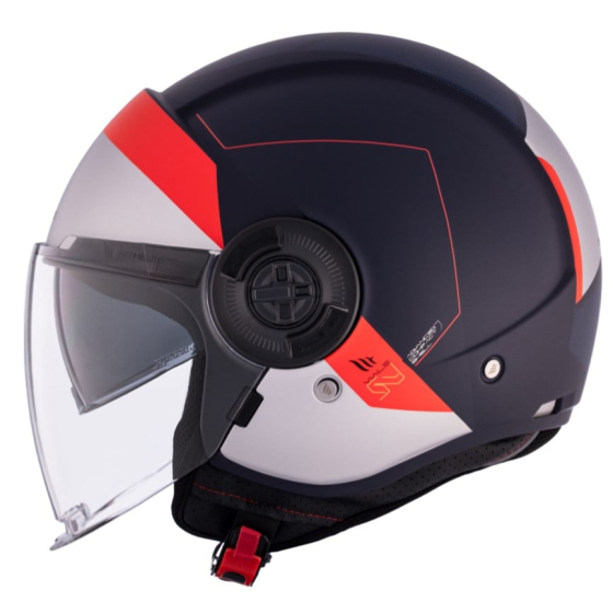 КАСКА ЗА СКУТЕР MT VIALE S SV 68 UNIT D7 MATT BLUE/WHITE/RED
