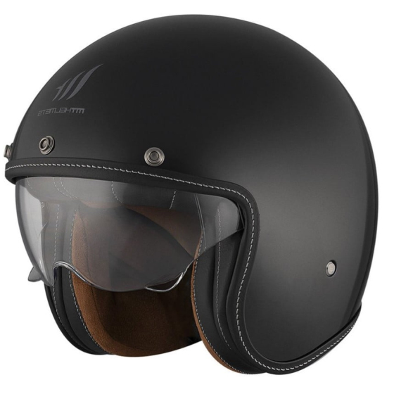 Каска за скутер MT LE MANS 2 S SV SOLID A1 GLOSS BLACK