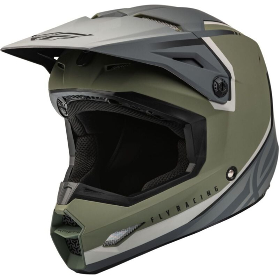 Мотокрос каска FLY RACING Formula Kinetic Vision-Olive Green/Grey