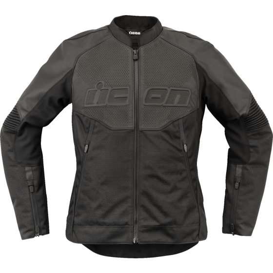 Дамско кожено яке ICON Overlord3™ CE Leather BLACK