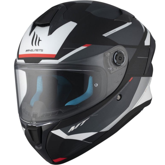 Каска MT TARGO S KAY B2 MATT BLACK/WHITE/RED