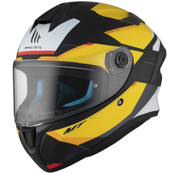 Каска MT TARGO S KAY B3 MATT BLACK/YELLOW