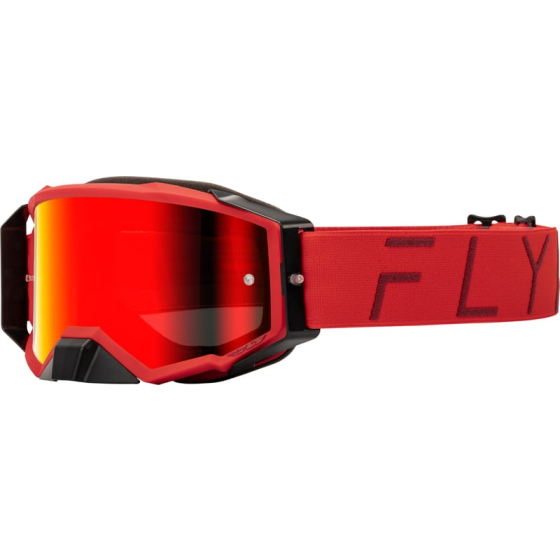 Мотокрос очила FLY RACING Zone Pro Black/Grey - Red/Smoke Lens