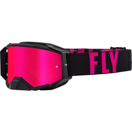 Мотокрос очила FLY RACING Zone Pro Black/Pink - Pink Mirror/Smoke Lens
