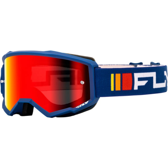 Мотокрос очила FLY RACING Zone Navy/White - Red/Smoke Lens