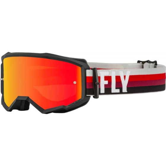 Мотокрос очила FLY RACING Zone Black/Red - Red Mirror/Amber Lens