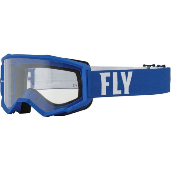 Мотокрос очила FLY RACING Focus Blue/White - Clear Lens