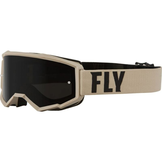 Мотокрос очила FLY RACING Focus Sand Khaki/Brown - Dark Smoke Lens