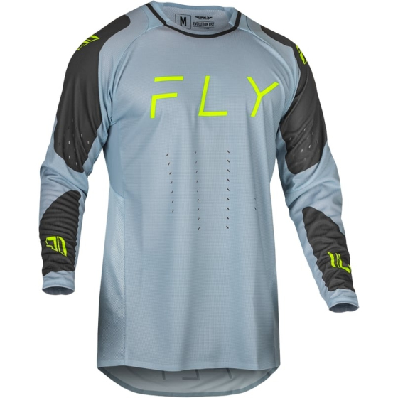 Мотокрос блуза FLY RACING Evolution DST - Ice Grey/Charcoal/Neon Green
