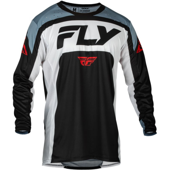 Мотокрос блуза FLY RACING Lite- Black/White/Denim Grey