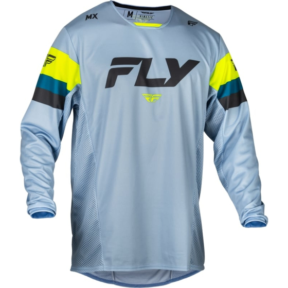 Мотокрос блуза FLY RACING Kinetic Prix- Ice Grey/Charcoal/Hi-Vis