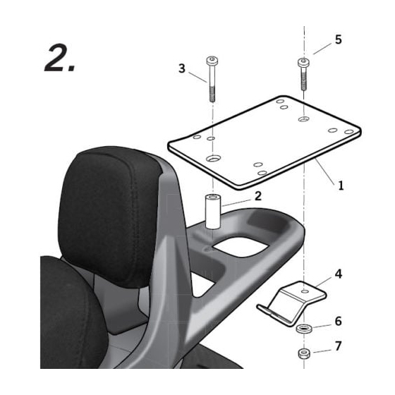 Монтажен комплект за куфари SHAD K0YG58ST