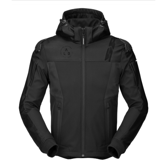 Текстилно мото яке SPIDI HOODIE WARRIOR BLACK