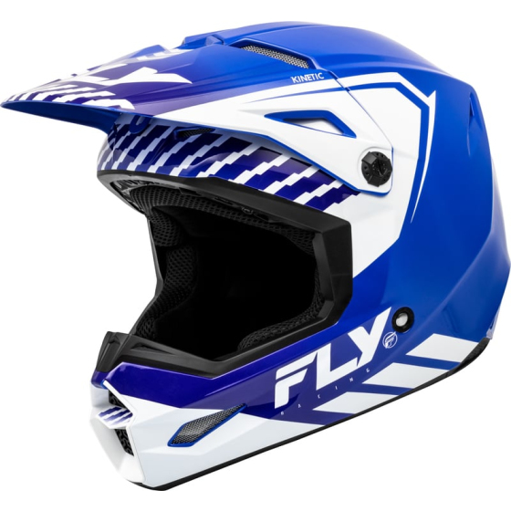 Детска крос каска FLY RACING Kinetic Menace - Blue/White