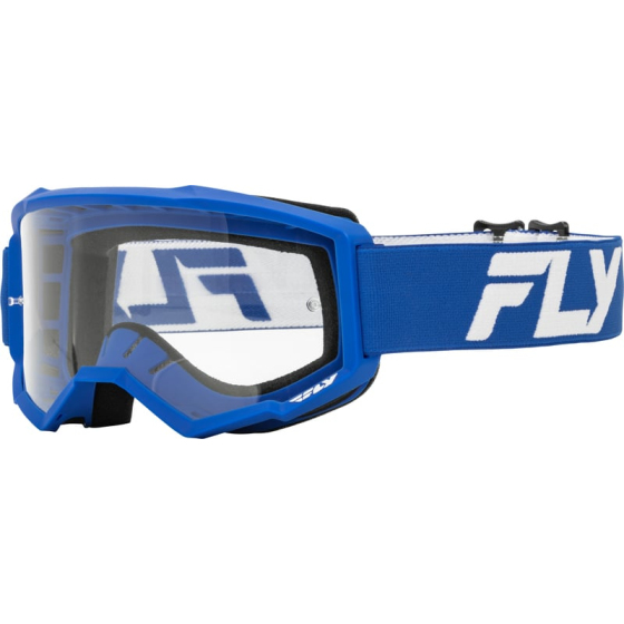 Детски мотокрос очила FLY RACING Focus Blue/White - Clear