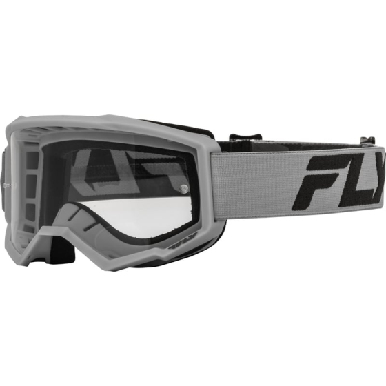 Детски мотокрос очила FLY RACING Focus Silver/Charcoal - Clear