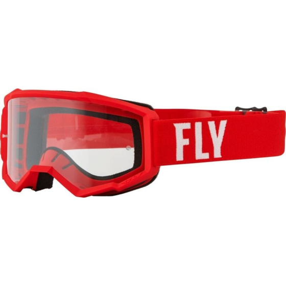 Детски мотокрос очила FLY RACING Focus Red/White - Clear