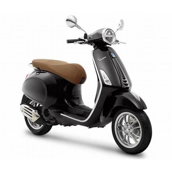 Мотопед играчка Vespa Primavera 1:12 BLACK