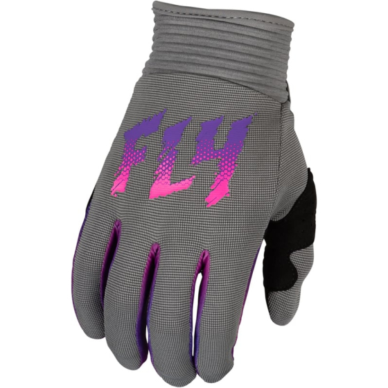 Детски мотокрос ръкавици FLY RACING F-16- Grey/Pink/Purple