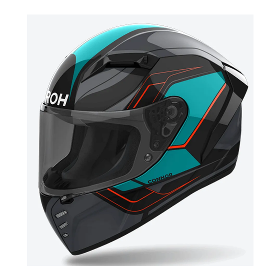 Каска AIROH CONNOR DUNK CYAN GLOSS