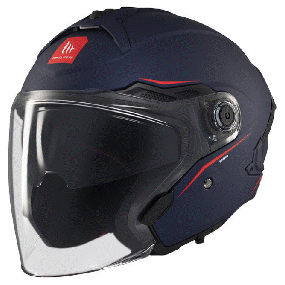 Скутер каска MT COSMO SV SOLID A7 MATT BLUE