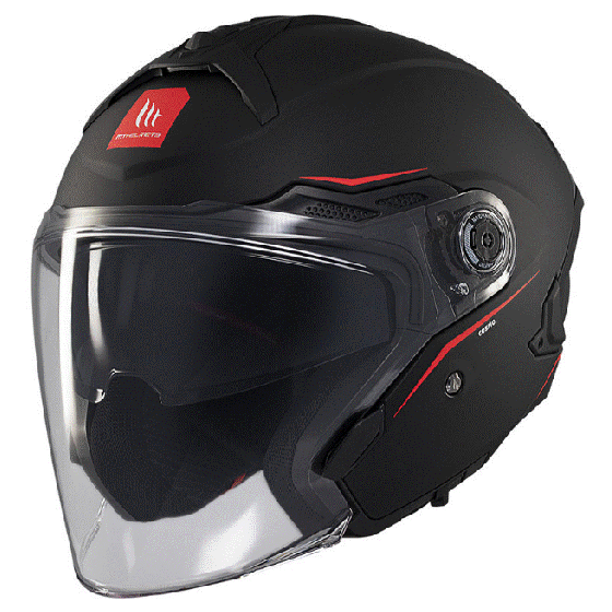 Скутер каска MT COSMO SV SOLID A1 MATT BLACK
