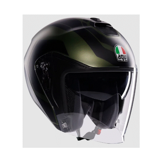 Каска за скутер AGV IRIDES SAKAI MATT GREEN/BLACK