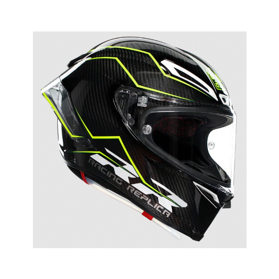 МОТО КАСКА AGV PISTA GP RR PERFORMANTE CARBON/YELLOW FLUO