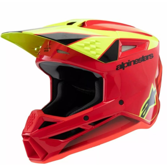 Детска мотокрос каска ALPINESTARS SM3 FRAY RD/YL/BK