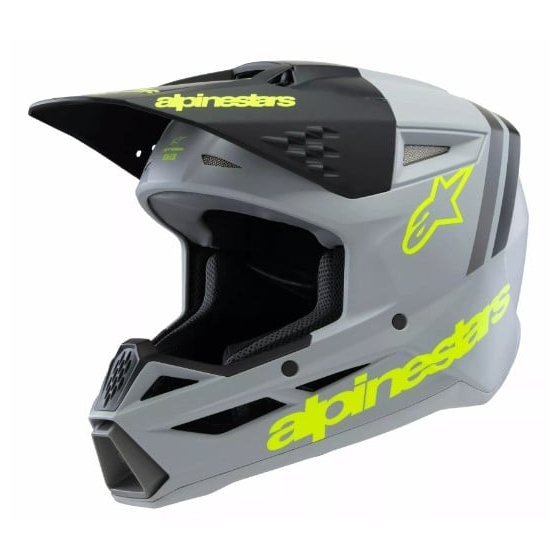 Детска мотокрос каска ALPINESTARS SM3 RADIUM GY/BLK/YL