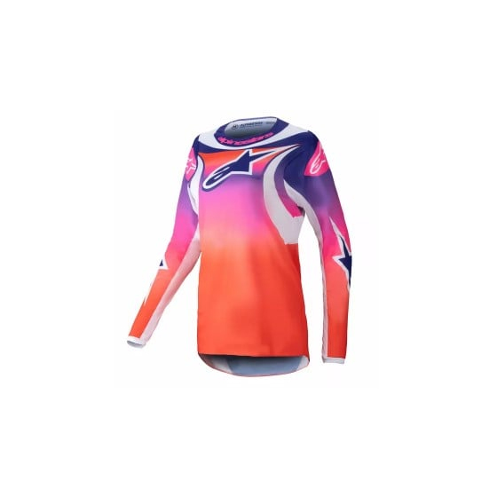 Дамско мотокрос джърси Alpinestars 4W FLUID WURX MULTI/WHITE